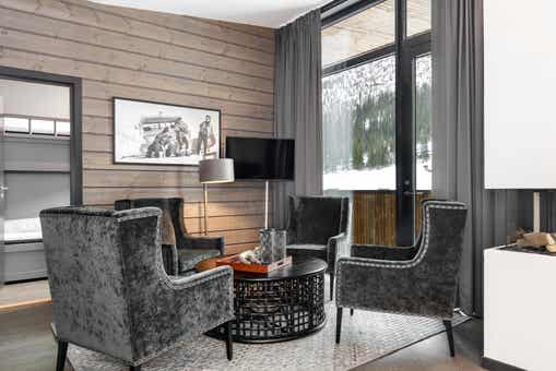 Hemsedal Skisenter - SKISTAR LODGE SUITES TOP VIEW 5203 - 2 sovrum, 4 sängar, 60m2 – Skistar Lodge Hemsedal Suite Mountain View
